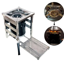Biomass Pellet Based Semi Commercial Smokeless Stove, SS Body
